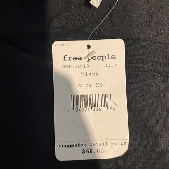 Free People forever your girl womens shirt black size xs - Picture 3 of 4